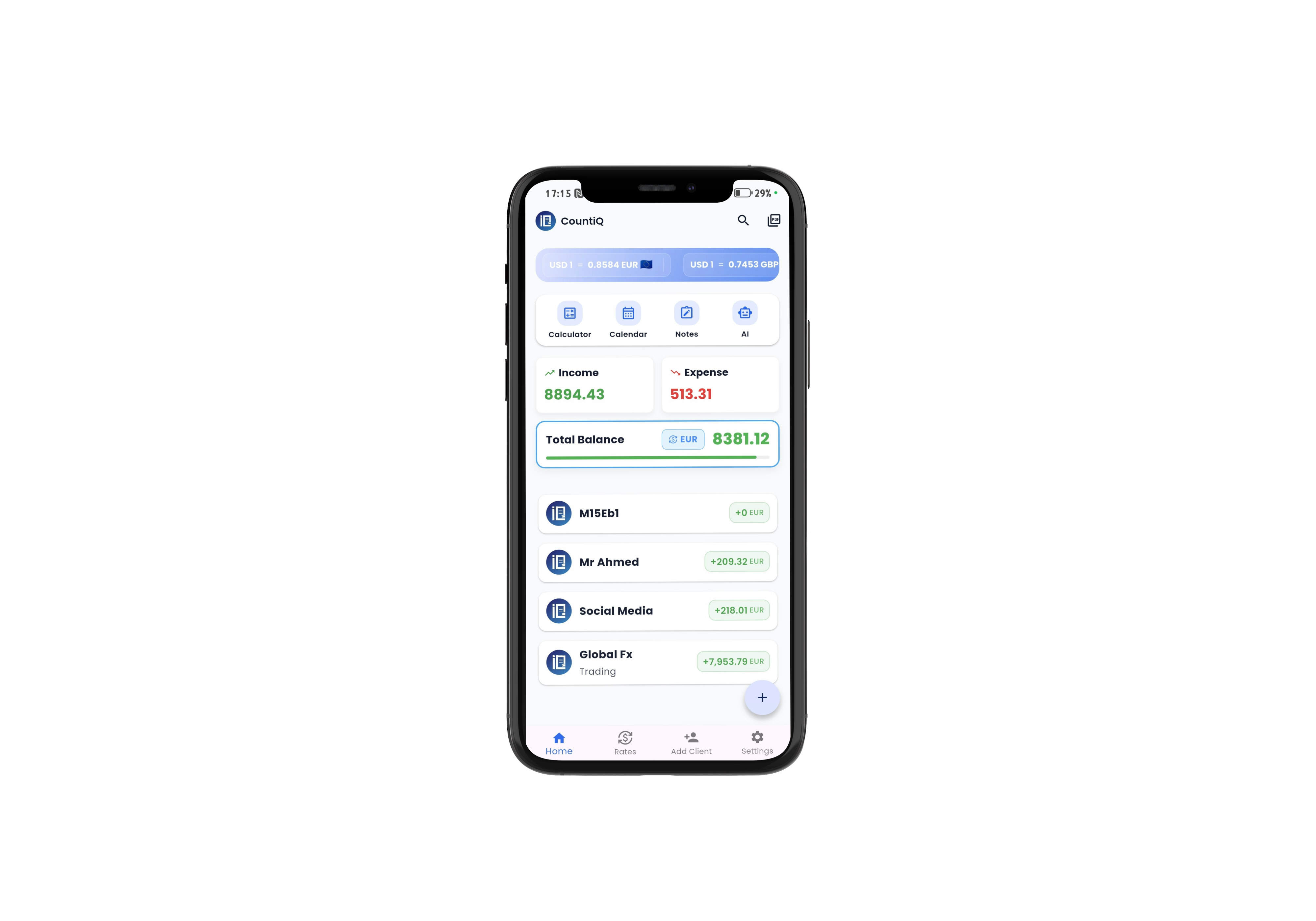 CountiQ App Mockup